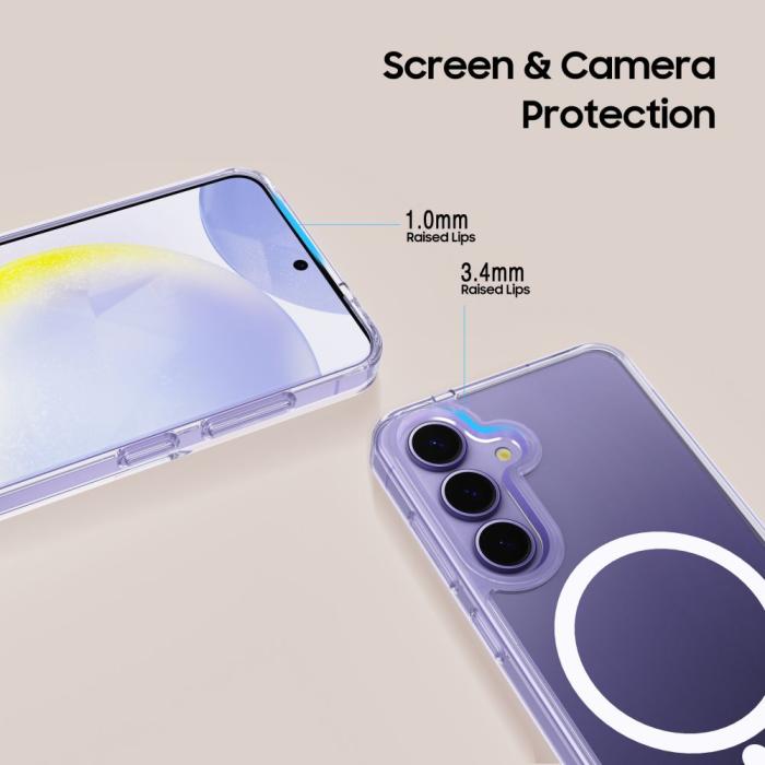 Bild 3, Tech-Protect Galaxy S25 Plus Skal MagSafe FlexAir Hybrid Transparent