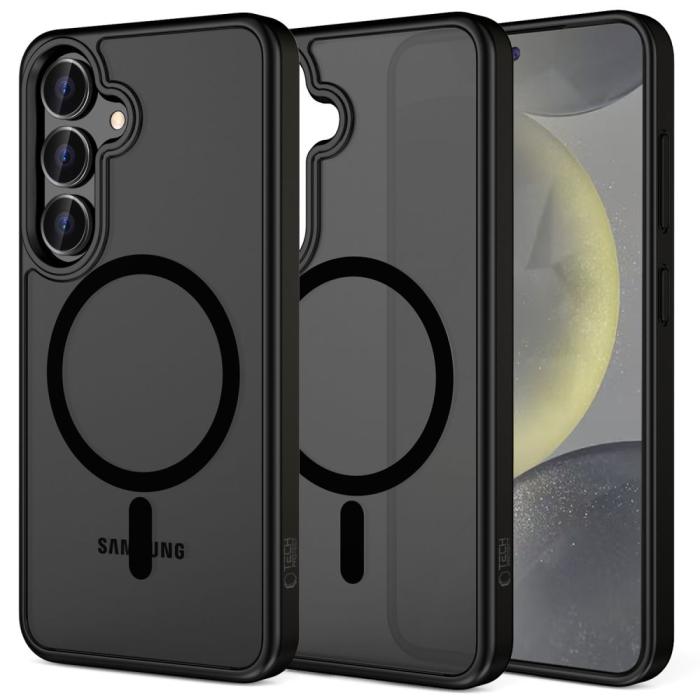 Bild 1, Tech-Protect Galaxy S25 Plus Skal MagSafe MagMat Matt Svart