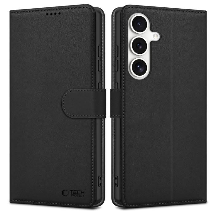 Bild 1, Tech-Protect Galaxy S25 Plus Fodral Läder Svart