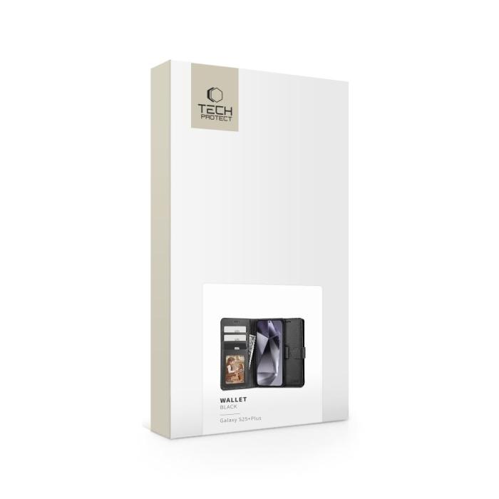 Bild 2, Tech-Protect Galaxy S25 Plus Fodral Läder Svart