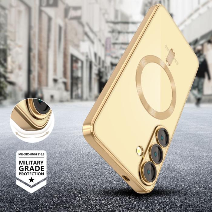 Bild 4, Tech-Protect Galaxy S25 Plus Skal MagSafe MagFlex Shiny Gold