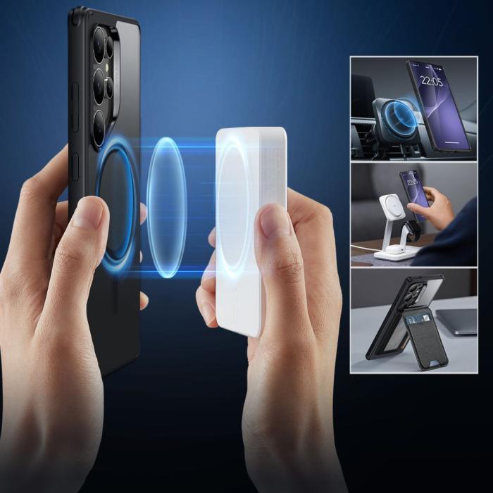 Bild 4, ESR Galaxy S25 Ultra Skal MagSafe CH HaloLock Transparent/Svart