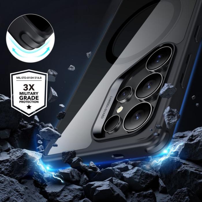 Bild 5, ESR Galaxy S25 Ultra Skal MagSafe CH HaloLock Transparent/Svart