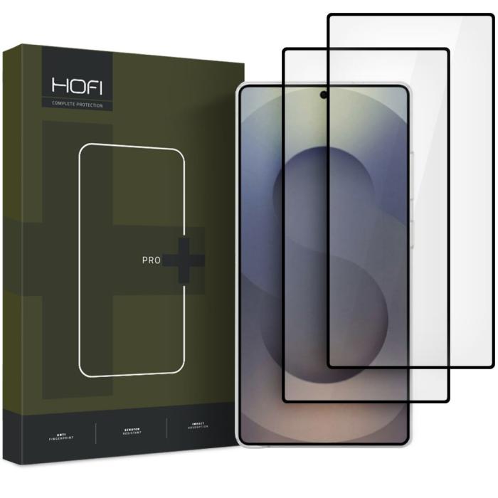 Bild 1, HOFI Galaxy S25 Ultra 2-PACK Skärmskydd Pro+ Härdat Glas Svart