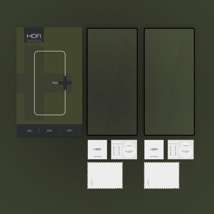 Bild 4, HOFI Galaxy S25 Ultra 2-PACK Skärmskydd Pro+ Härdat Glas Svart