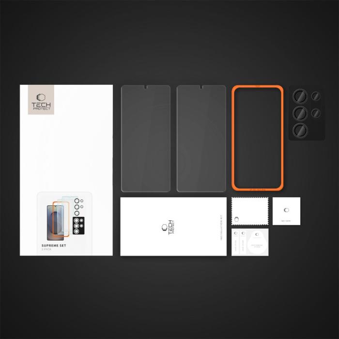 Bild 6, Tech-Protect Galaxy S25 Ultra 3-PACK Skärmskydd/Linsskydd