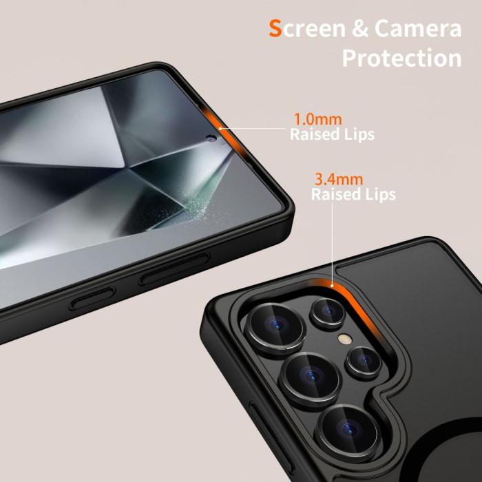 Bild 3, Tech-Protect Galaxy S25 Ultra Skal MagSafe MagMat Matt Svart