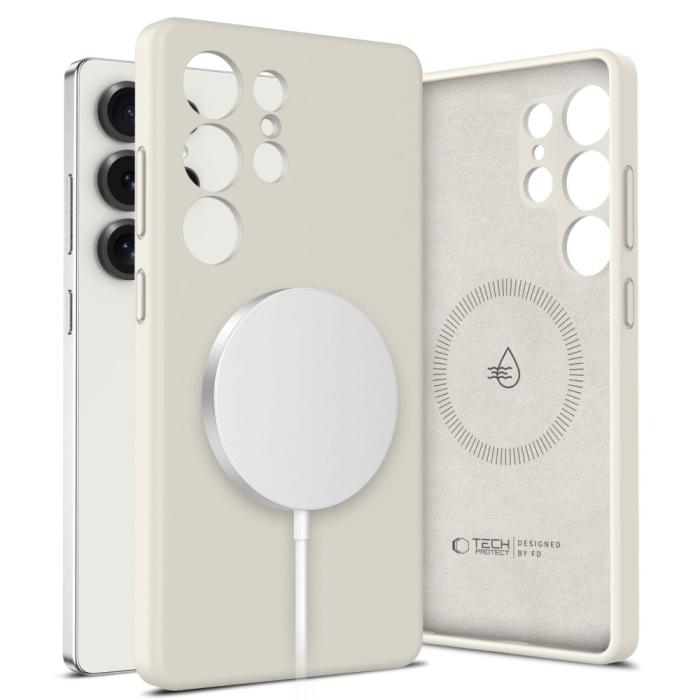 Bild 1, Tech-Protect Galaxy S25 Ultra Skal MagSafe Liquid Silicone Cosmic Latte
