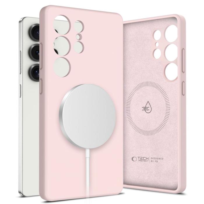 Bild 1, Tech-Protect Galaxy S25 Ultra Skal MagSafe Liquid Silicone Pink Pearl