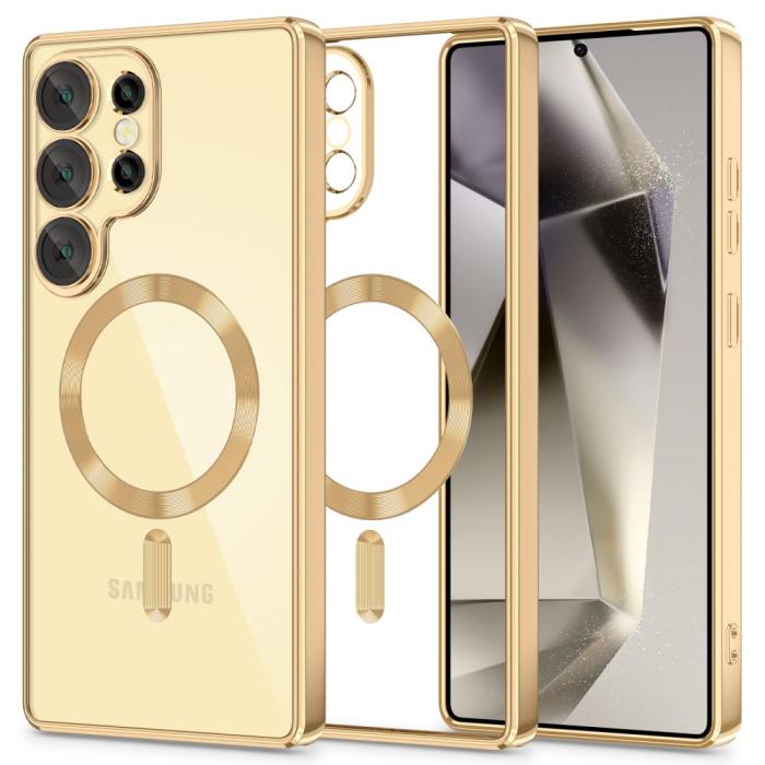 Bild 1, Tech-Protect Galaxy S25 Ultra Skal MagSafe MagFlex Shiny Gold