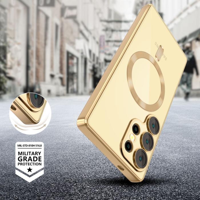 Bild 3, Tech-Protect Galaxy S25 Ultra Skal MagSafe MagFlex Shiny Gold