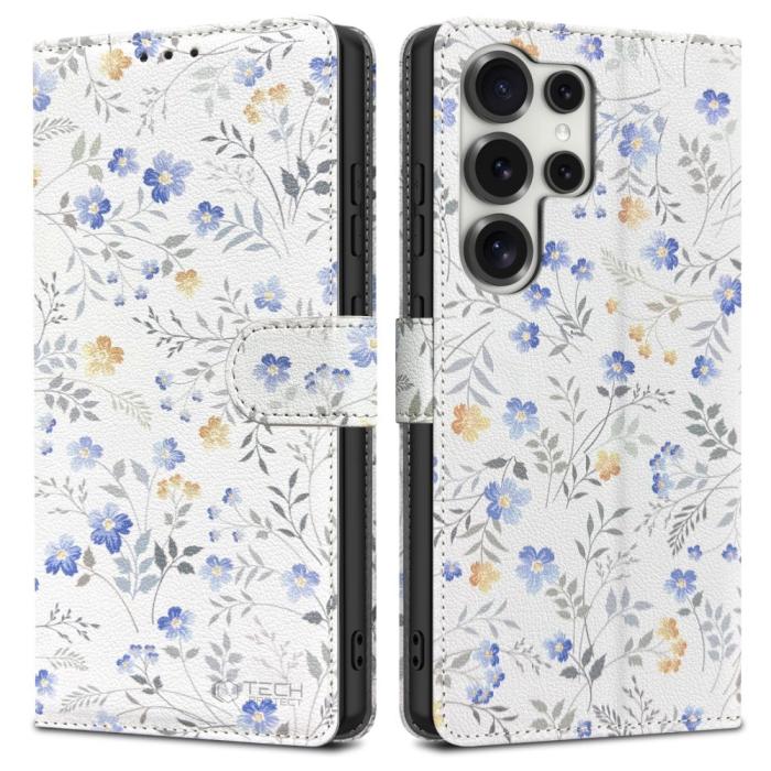 Bild 1, Tech-Protect Galaxy S25 Ultra Fodral Läder Spring Flowers