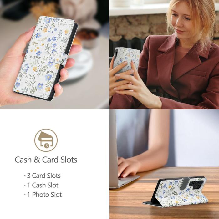 Bild 4, Tech-Protect Galaxy S25 Ultra Fodral Läder Spring Flowers