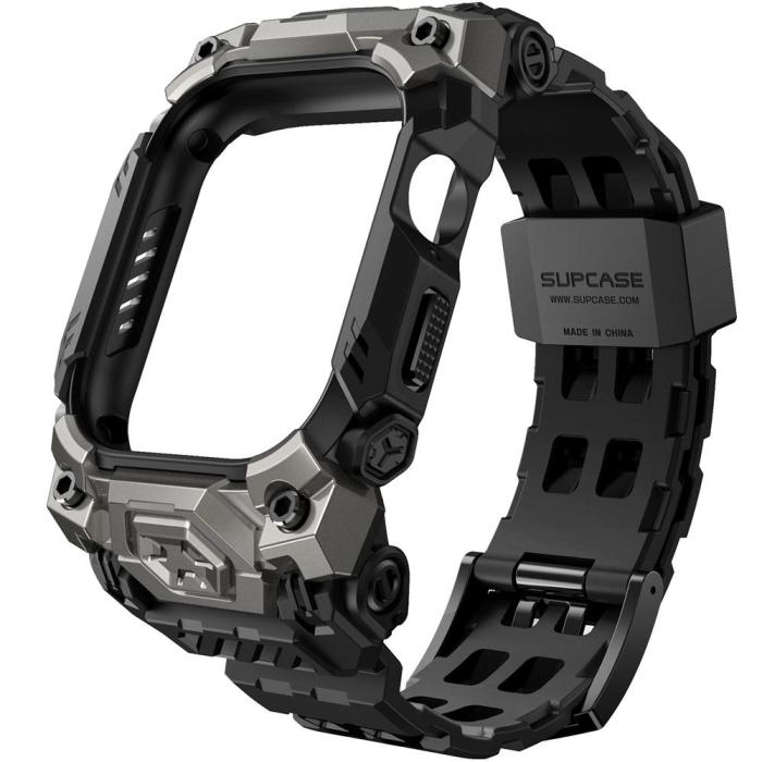 Bild 2, Supcase Apple Watch 10 46 mm Armband Unicorn Beetle Ore Svart