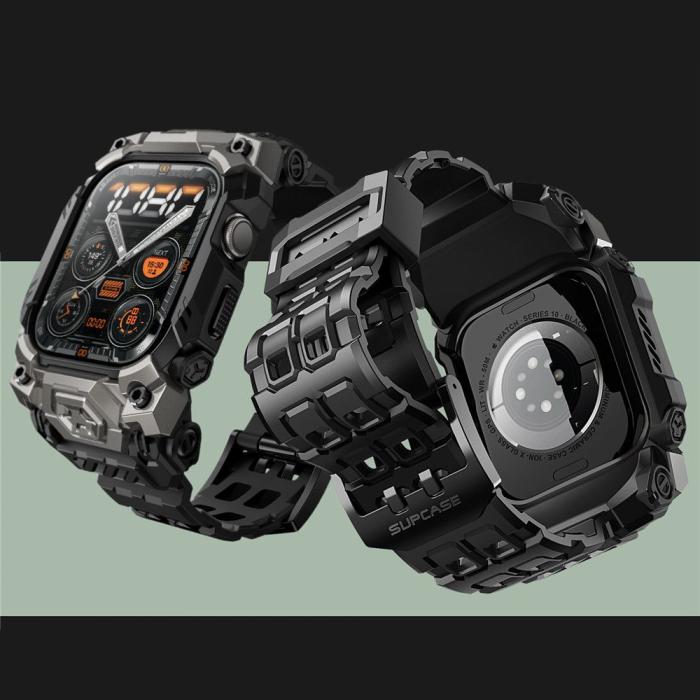 Bild 5, Supcase Apple Watch 10 46 mm Armband Unicorn Beetle Ore Svart