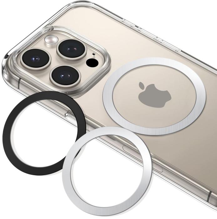 Bild 5, Tech-Protect 2-PACK Magnetisk MagSafe Ring Silver/Svart