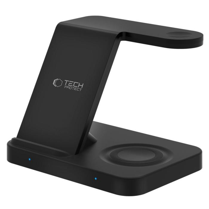 Bild 5, Tech-Protect 3in1 15W Trådlös Laddare Android/Apple Svart