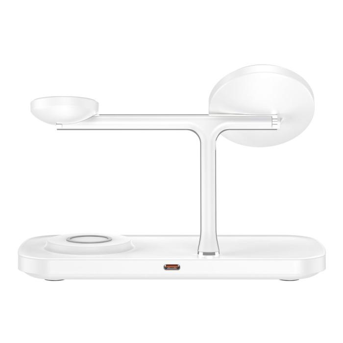 Bild 5, Tech-Protect 3in1 15W Trådlös Magnetisk MagSafe Laddare Vit