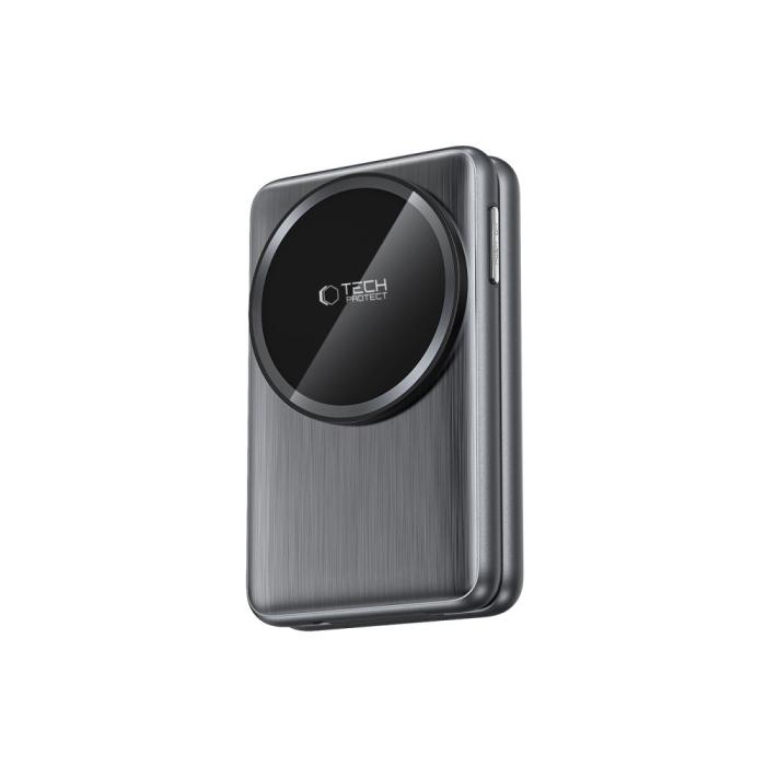 Bild 3, Tech-Protect 3in1 15W Qi MagSafe Vikbar Laddare Space Grey