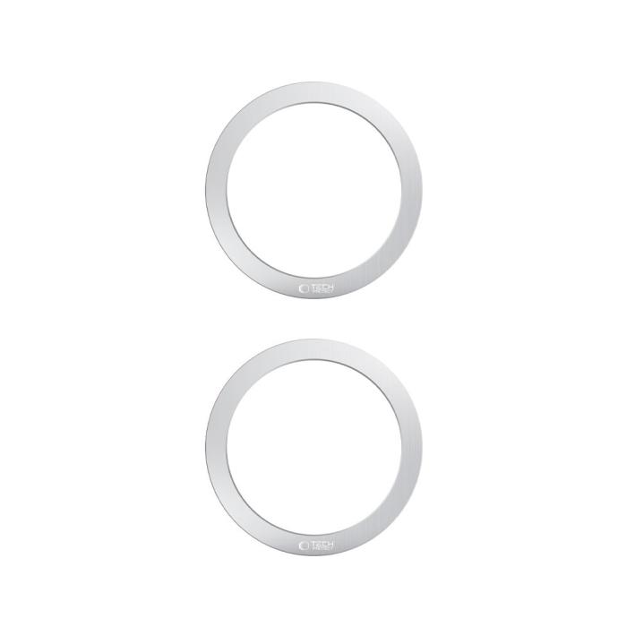 Bild 2, Tech-Protect 2-PACK Magnetisk MagSafe Ring Silver