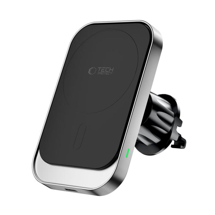 Bild 6, Tech-Protect 15W MagSafe Laddare Vent.+Instrumentbräda Svart
