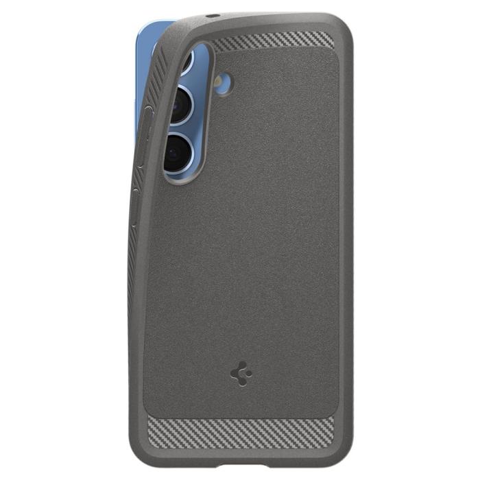 Bild 3, Spigen Galaxy S25 Skal MagSafe Rugged Armor Marble Grey