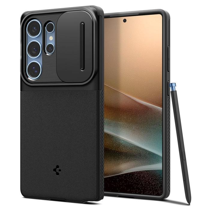 Bild 2, Spigen Galaxy S25 Ultra Skal Optik Armor Svart