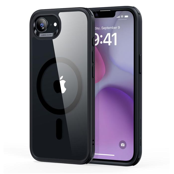 Bild 1, ESR iPhone 16e Skal MagSafe CH HaloLock Transparent / Svart