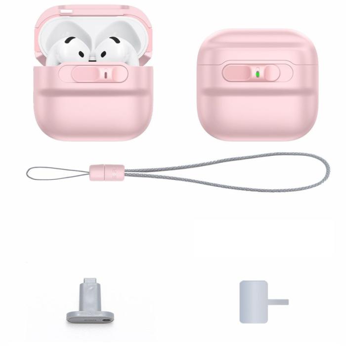 Bild 2, ESR AirPods 4 Skal MagSafe Pulse HaloLock Rosa