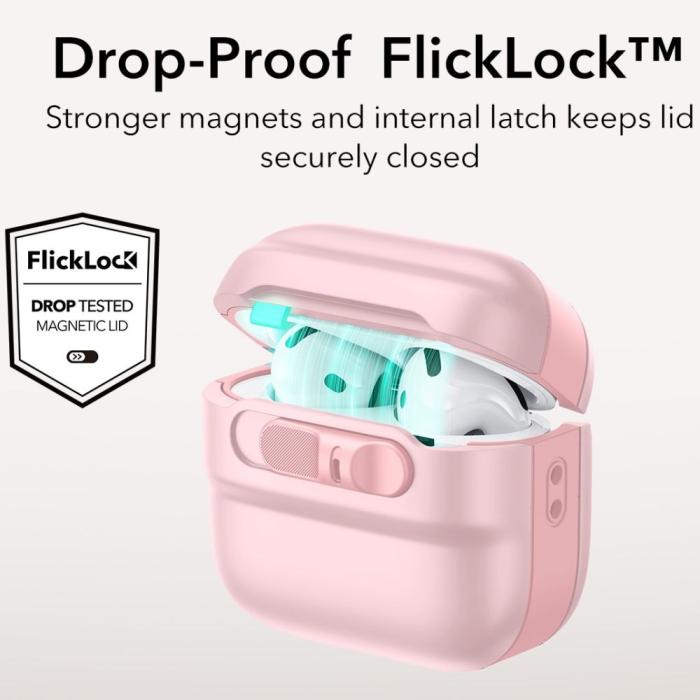 Bild 5, ESR AirPods 4 Skal MagSafe Pulse HaloLock Rosa