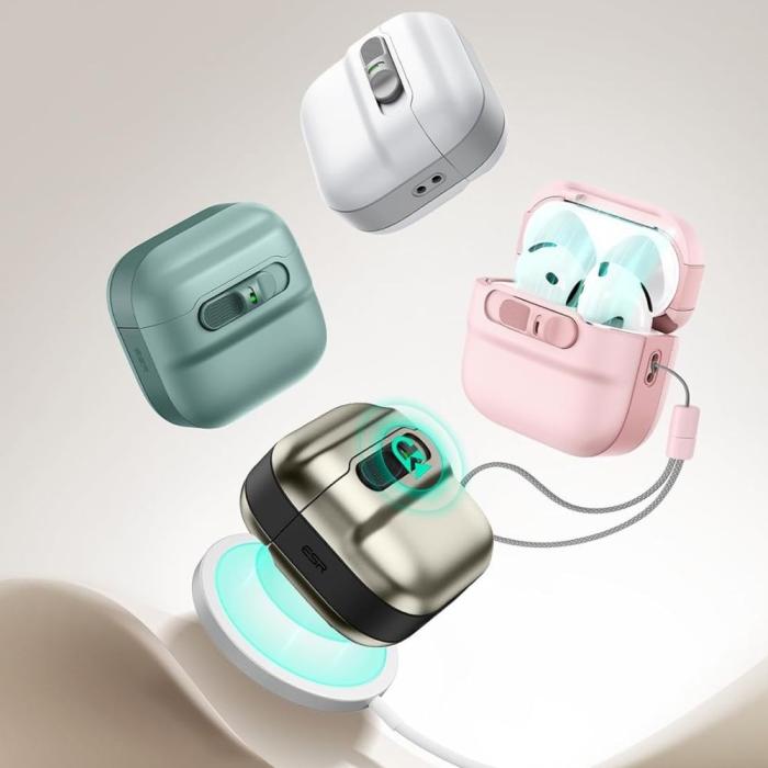 Bild 3, ESR AirPods 4 Skal MagSafe Pulse HaloLock Grön