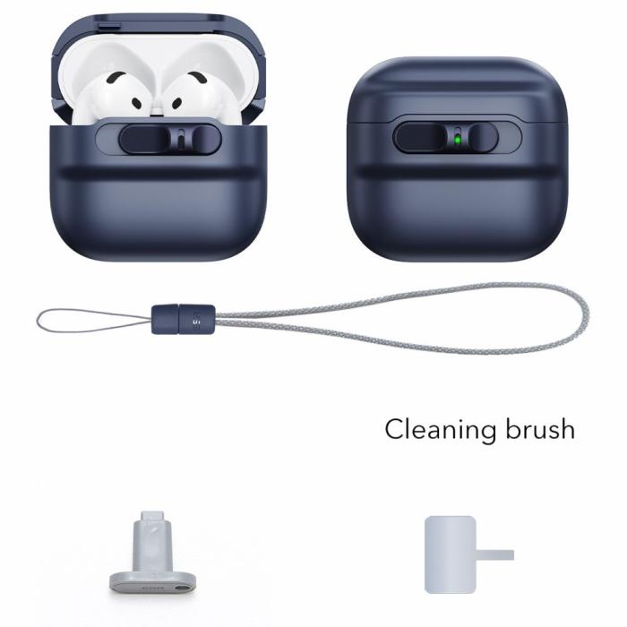 Bild 2, ESR AirPods 4 Skal MagSafe Pulse HaloLock Blå