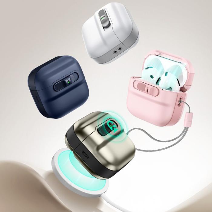 Bild 3, ESR AirPods 4 Skal MagSafe Pulse HaloLock Blå