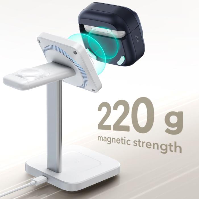 Bild 5, ESR AirPods 4 Skal MagSafe Pulse HaloLock Blå