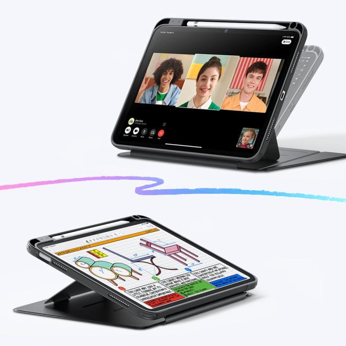 Bild 3, ESR iPad 11 2025 / iPad 10.9 2022 Fodral Flip Hybrid Svart
