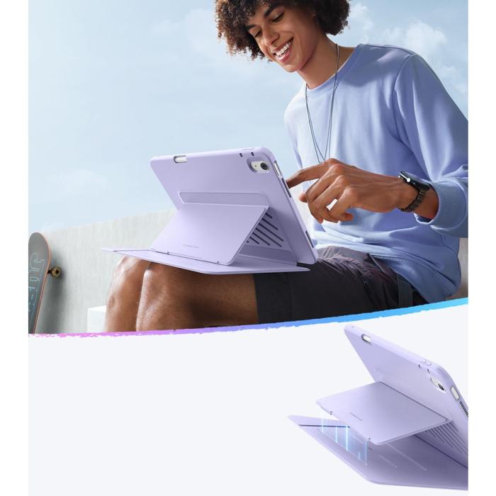 Bild 4, ESR iPad Air 13 2025 / 2024 Fodral Flip Hybrid Lila