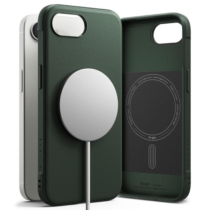 Bild 1, Ringke iPhone 16e Skal MagSafe Onyx Mörk Grön