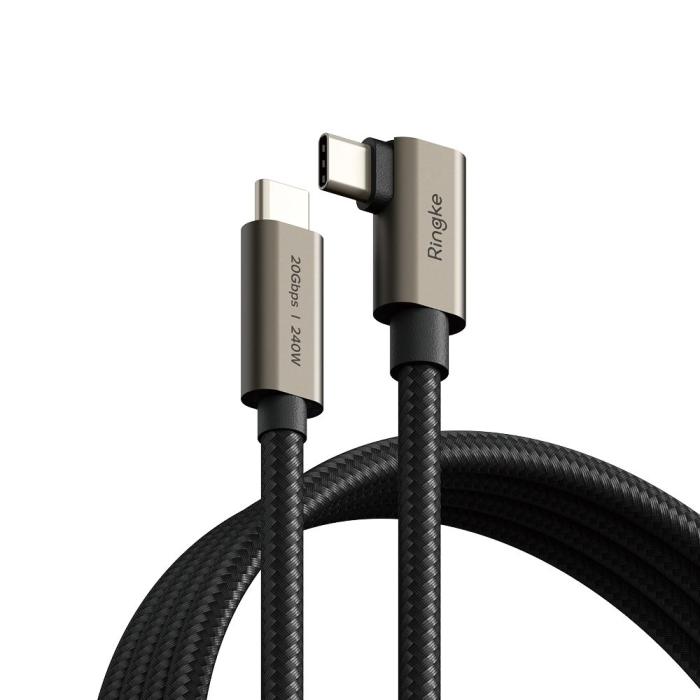 Bild 1, Ringke 2m 240W PD USB 3.2 Gen 2x2 USB-C - USB-C Degree Kabel
