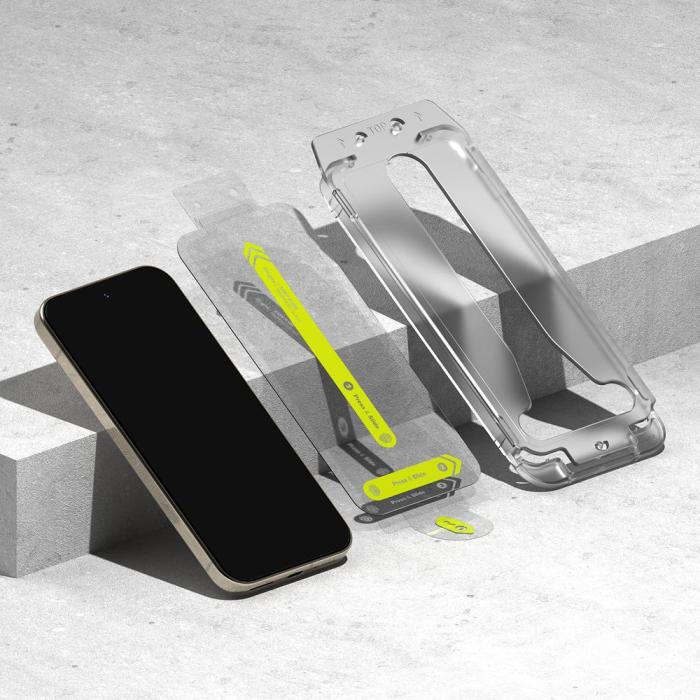 Bild 3, Ringke Pixel 9 / 9 Pro 2-PACK Easy Slide Skärmskydd Härdat Glas