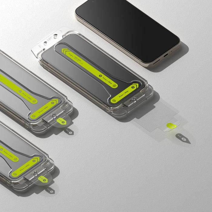 Bild 6, Ringke Pixel 9 / 9 Pro 2-PACK Easy Slide Skärmskydd Härdat Glas