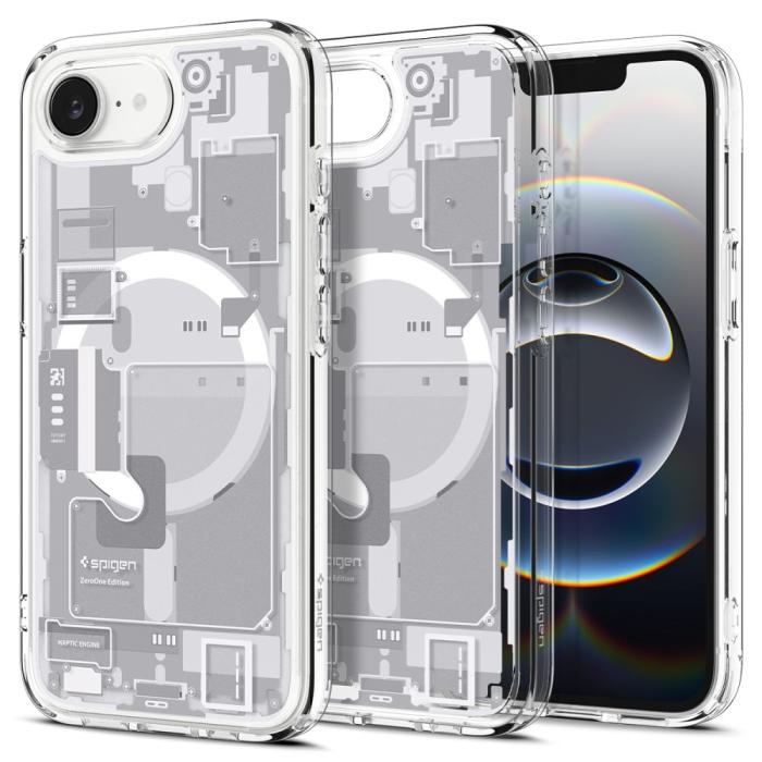Bild 1, Spigen iPhone 16e Skal MagSafe Ultra Hybrid Zero One Vit