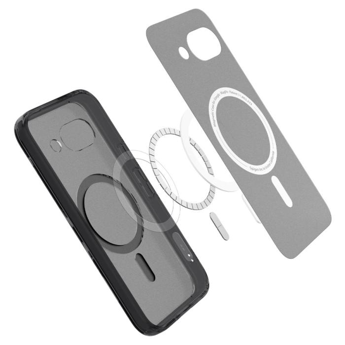 Bild 6, Spigen Google Pixel 9a Skal MagSafe Ultra Hybrid Frost Black