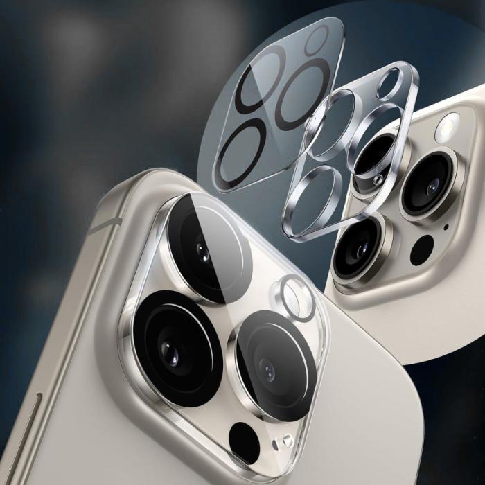 Bild 3, Tech-Protect iPhone 16e Linsskydd Härdat Glas CamFit+ Transparent