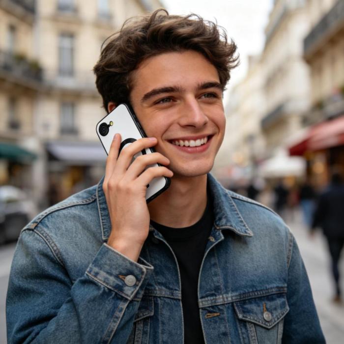 Bild 6, Tech-Protect iPhone 17e / 16e Skal MagSafe MagFlex Shiny Black