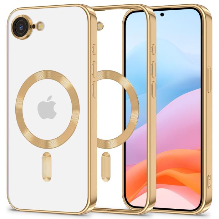 Bild 1, Tech-Protect iPhone 16e Skal MagSafe MagFlex Shiny Gold
