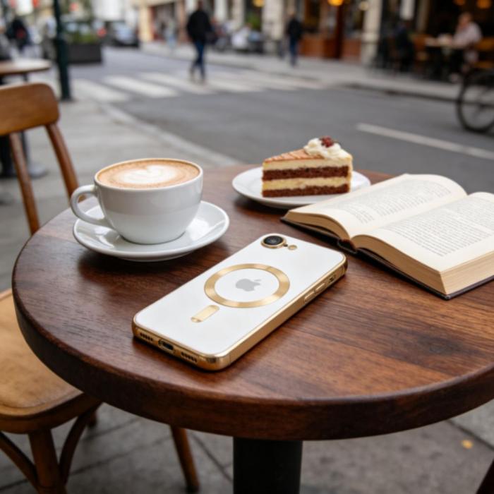 Bild 6, Tech-Protect iPhone 17e / 16e Skal MagSafe MagFlex Shiny Gold