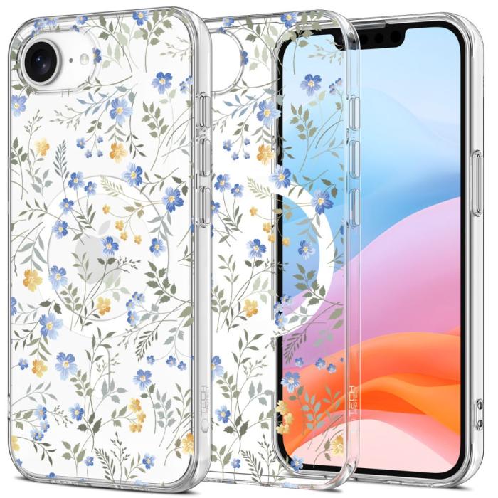 Bild 1, Tech-Protect iPhone 16e Skal MagSafe FlexAir Spring Flowers