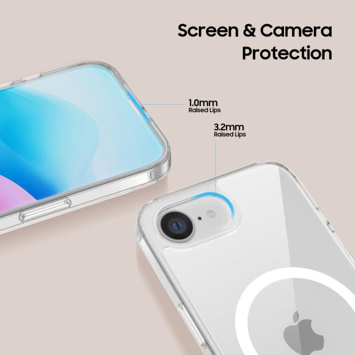 Bild 4, Tech-Protect iPhone 16e Skal MagSafe FlexAir Hybrid Transparent