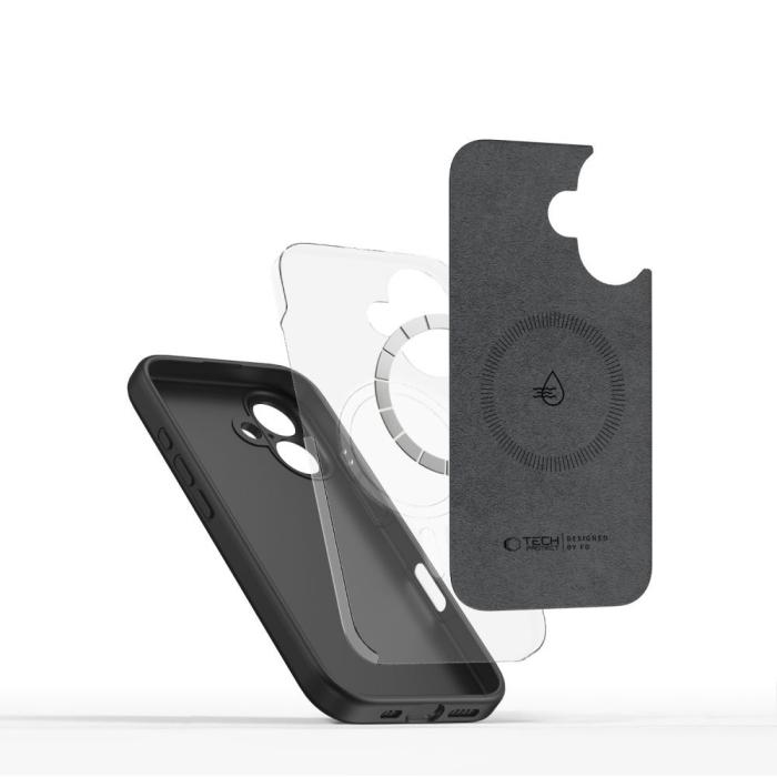 Bild 4, Tech-Protect iPhone 16e Skal MagSafe Liquid Silicone Svart