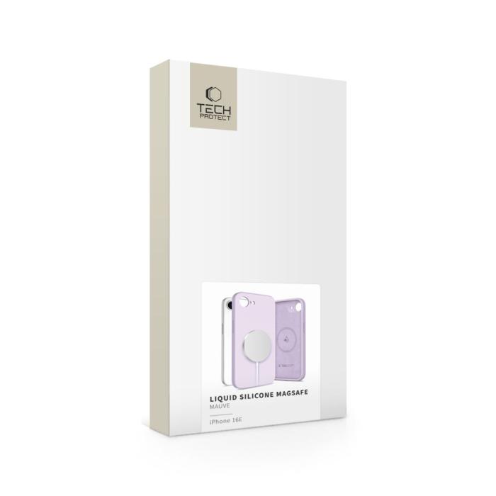 Bild 2, Tech-Protect iPhone 16e Skal MagSafe Liquid Silicone Mauve